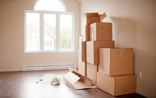 Customer receiving assistance from professional removalists
