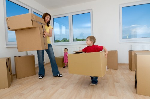 Efficient transportation of furniture by removalists