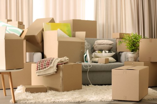 Satisfied customers with their moving process