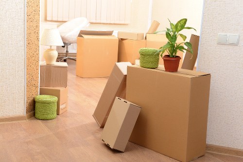 Removalist team packing items securely for a move